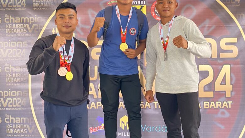 Anggota Polres Loteng Juara 1 Kejuaraan Karate Inkanas Kapolda Cup 2024.