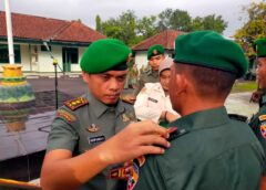 Dandim 1620/Loteng Pimpin Upacara Sertijab Rotasi Delapan Jabatan Perwira