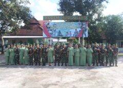Dandim 1620/Loteng Pimpin Upacara Korp Raport 40 Anggota Naik Pangkat 