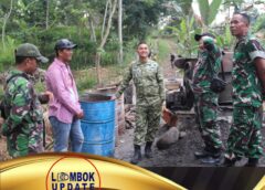 Belum Genap Sepekan Pegang Tongkat Komando Dandim 1620 Loteng, Letkol Arh Mohamad Arifin Gercep Terjun Langsung  Tinjau Pembangunan Armco Warga