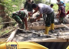 Progres 90 Persen, TMMD ke-130 Kodim Loteng Kebut Pembukaan Jalan Usaha Tani di Desa Gemel